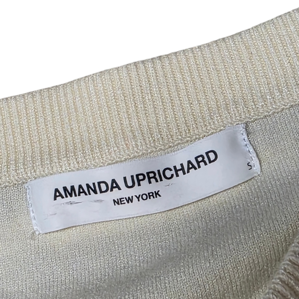 AMANDA UPRICHARD SEINE SKIRT BLACK CREAM STRIPE‎ S - Picture 5 of 12